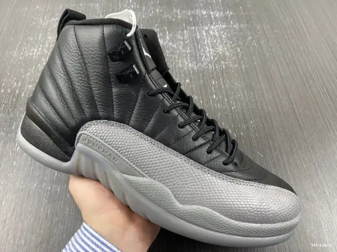 Rep TBkick CT8013-019 Air Jordan 12 Wolf Grey Black 0531